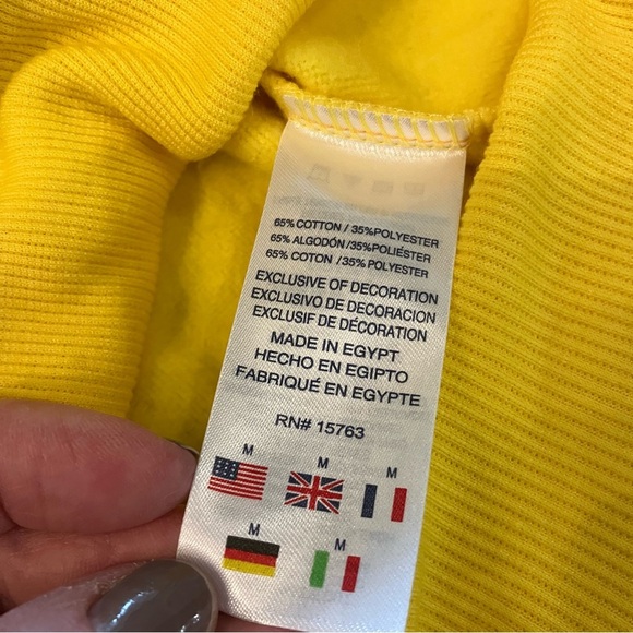 NWT Womens Medium Limited Edition Champion Yellow Pac-man XSweatshirt 80s Retro - Picture 5 of 11